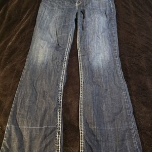 Silver Jeans Dark Blue Wide Leg Jeans